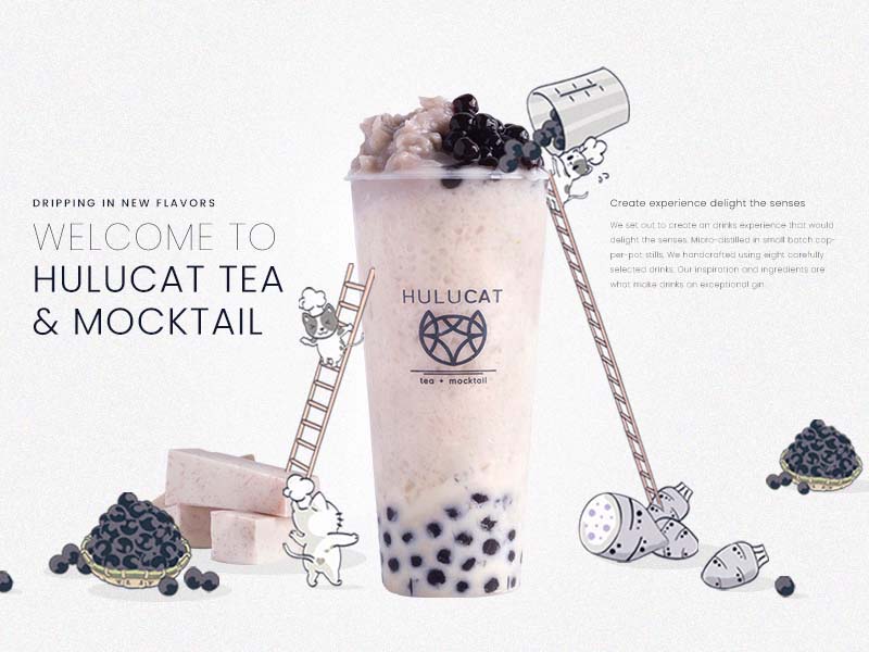 Hulucat奧克蘭珍奶 Hulucat International Limited 網頁設計案例