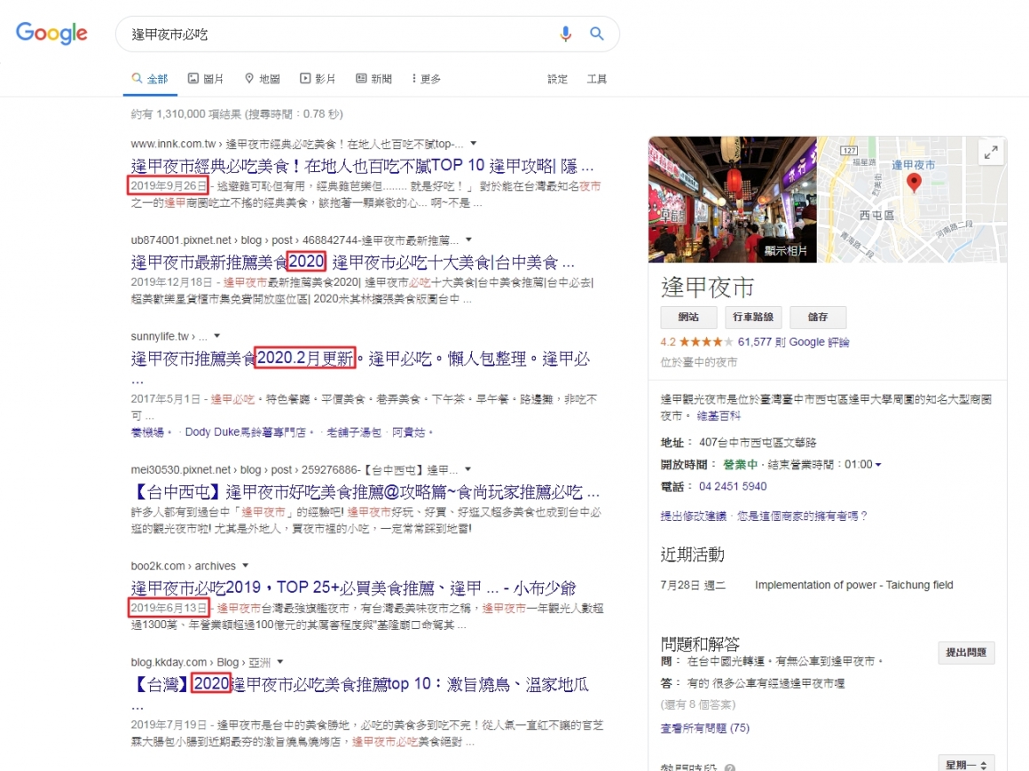 Google喜歡新的內容