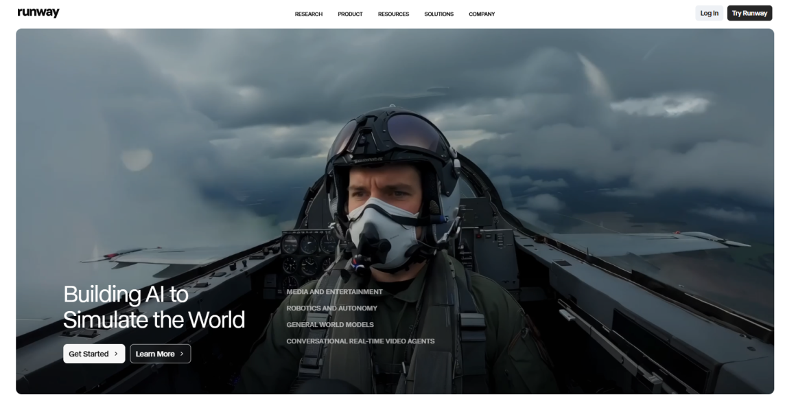 Runway ML｜創作者導向的電影級 AI 影片生成平台