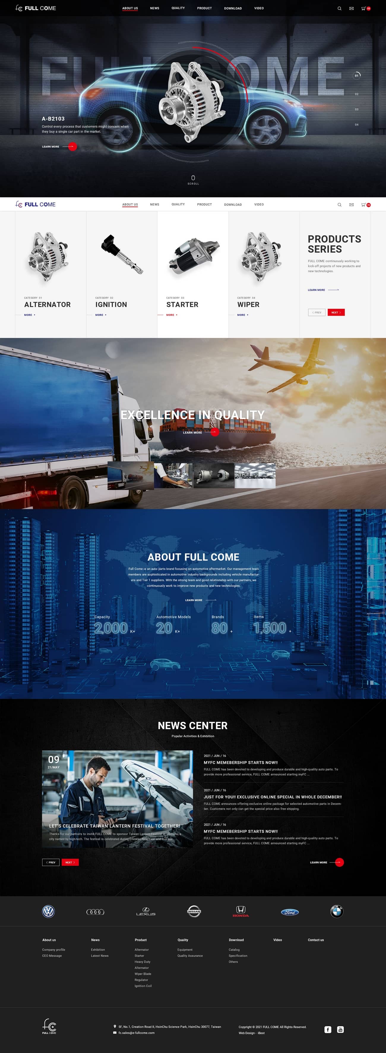 FULL COME-網頁設計案例