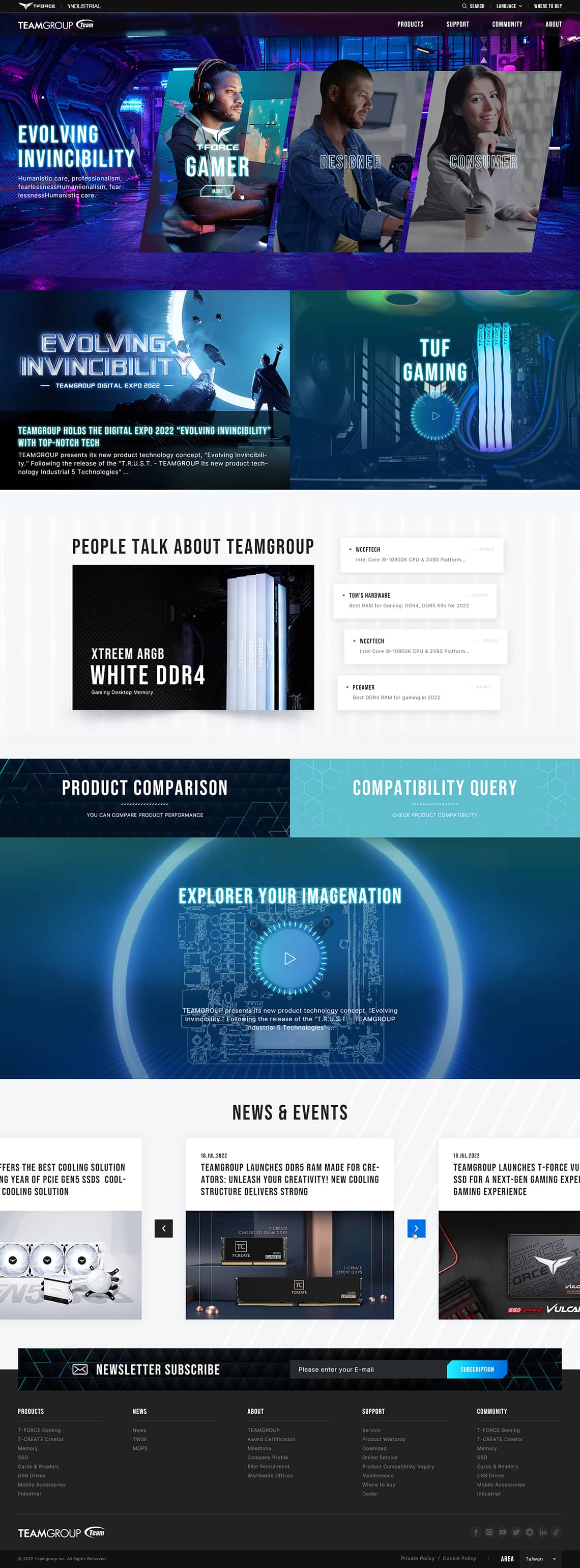 十銓科技股份有限公司-網頁設計案例